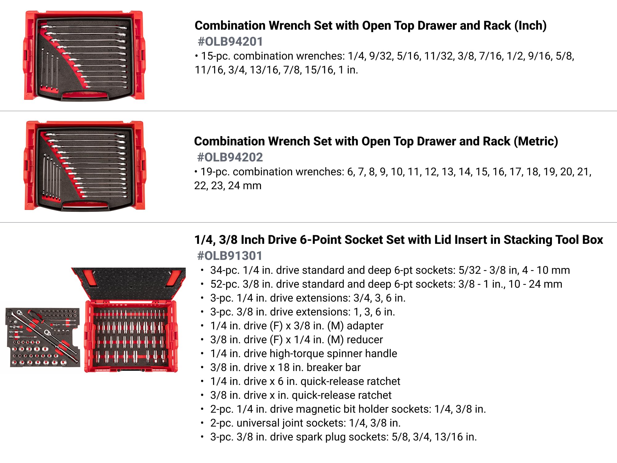 tekton-olb99003-248-piece-tool-set-in-modular-stacking-l-boxx-tool-cart image 4