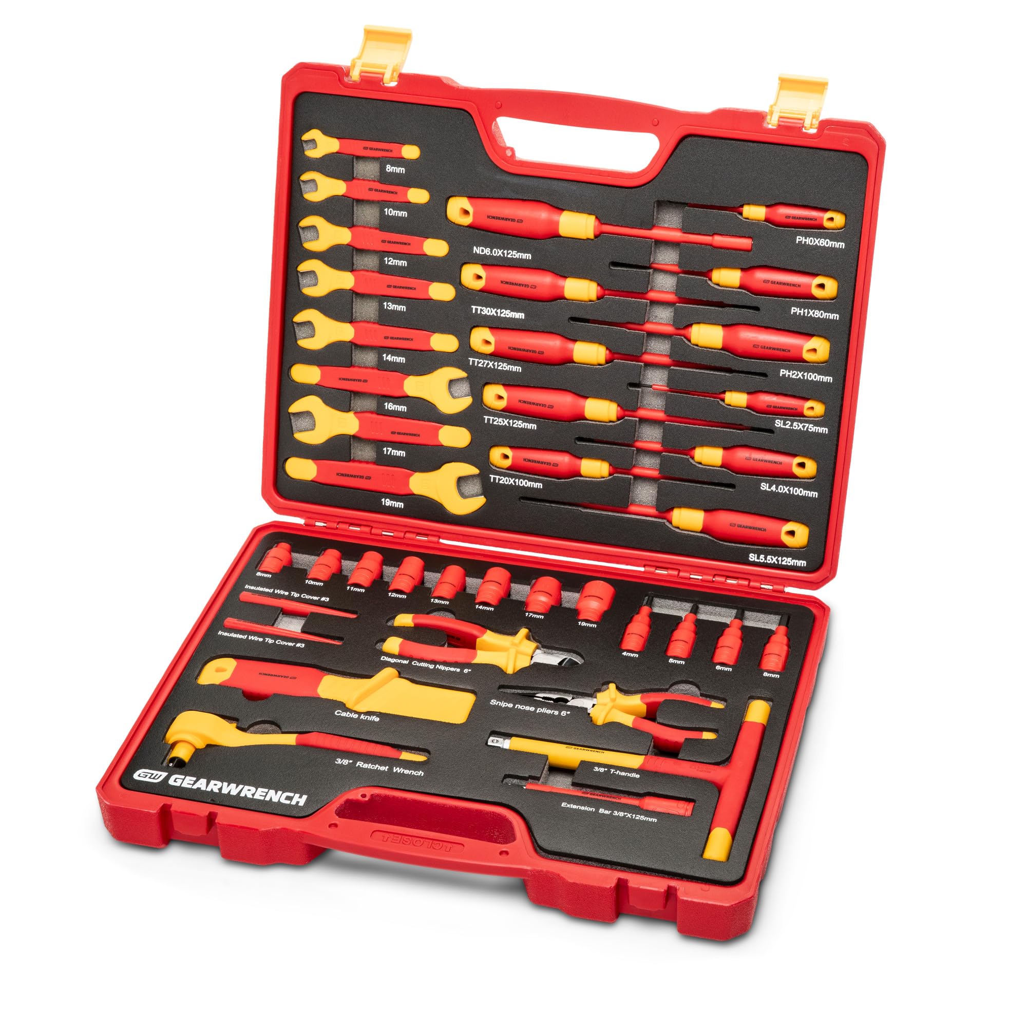 gearwrench-gwvde39-39-piece-vde-insulated-tool-set-1-000v-rated-cr-v-hand-tool-k image 1