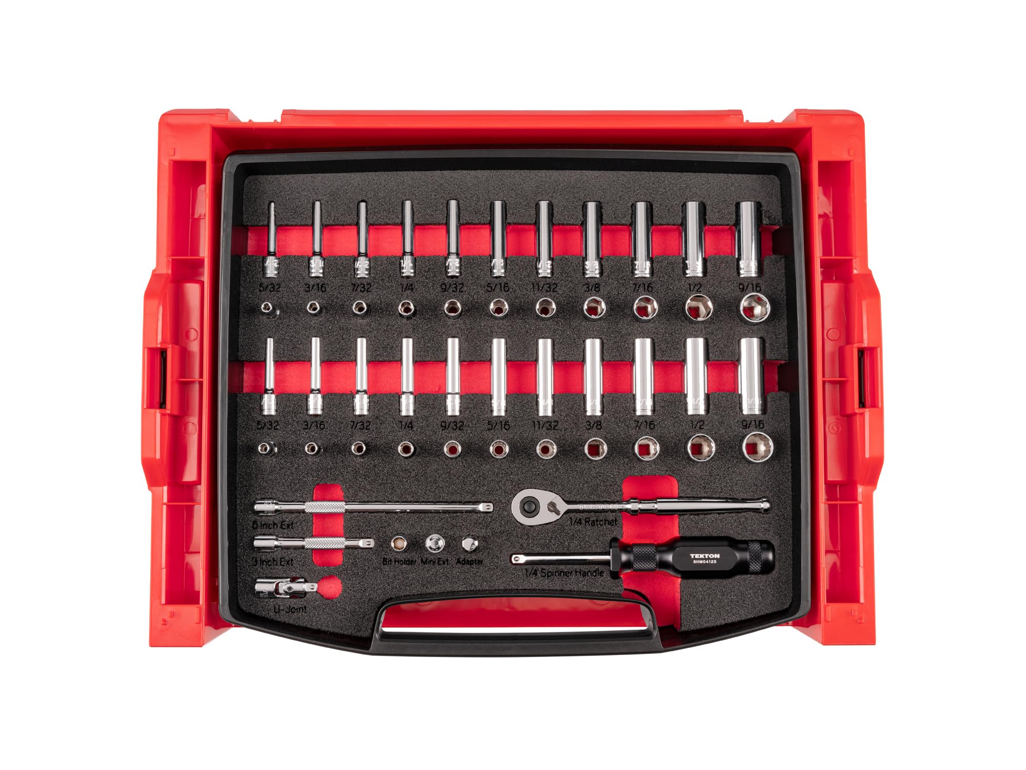 tekton-olb94301-1-4-inch-drive-6-point-and-12-point-socket-set-52-piece-90-tooth image 1