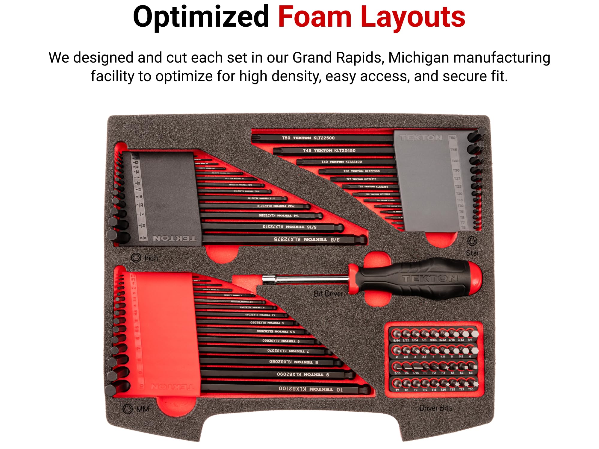 tekton-olb94801-l-key-and-bit-driver-set-78-piece-ball-end-hex-torx-star-and-bit image 5