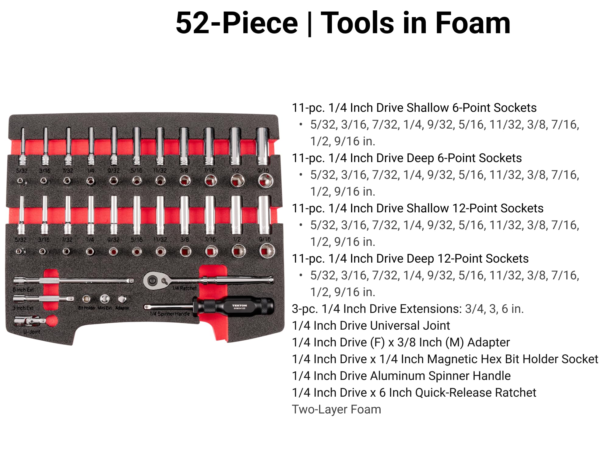 tekton-olb94301-1-4-inch-drive-6-point-and-12-point-socket-set-52-piece-90-tooth image 4