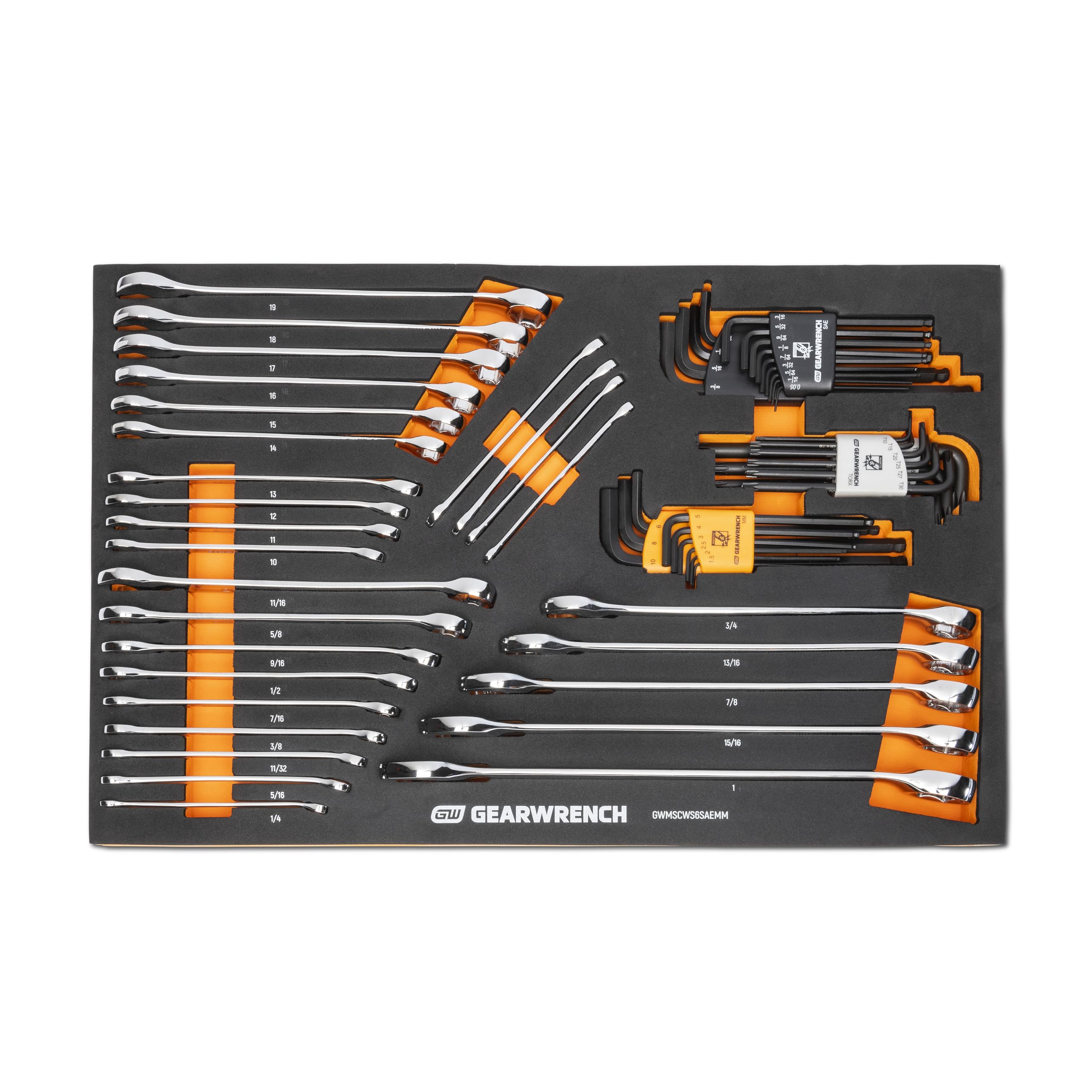 gearwrench-gwmscws6saemm-59-piece-6-point-combination-wrench-and-hex-key-set-sae image 1