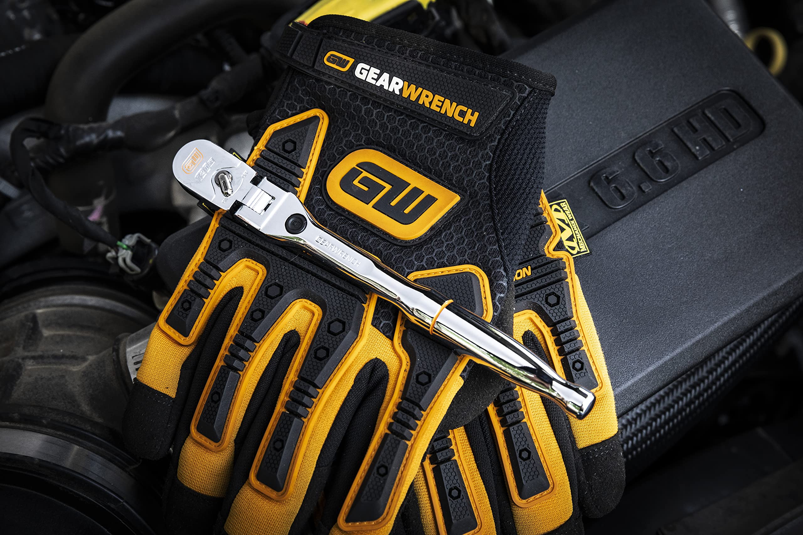 gearwrench-81054-1-4-drive-120xp-locking-flex-head-ratchet-full-polish-grip-3-ar image 5