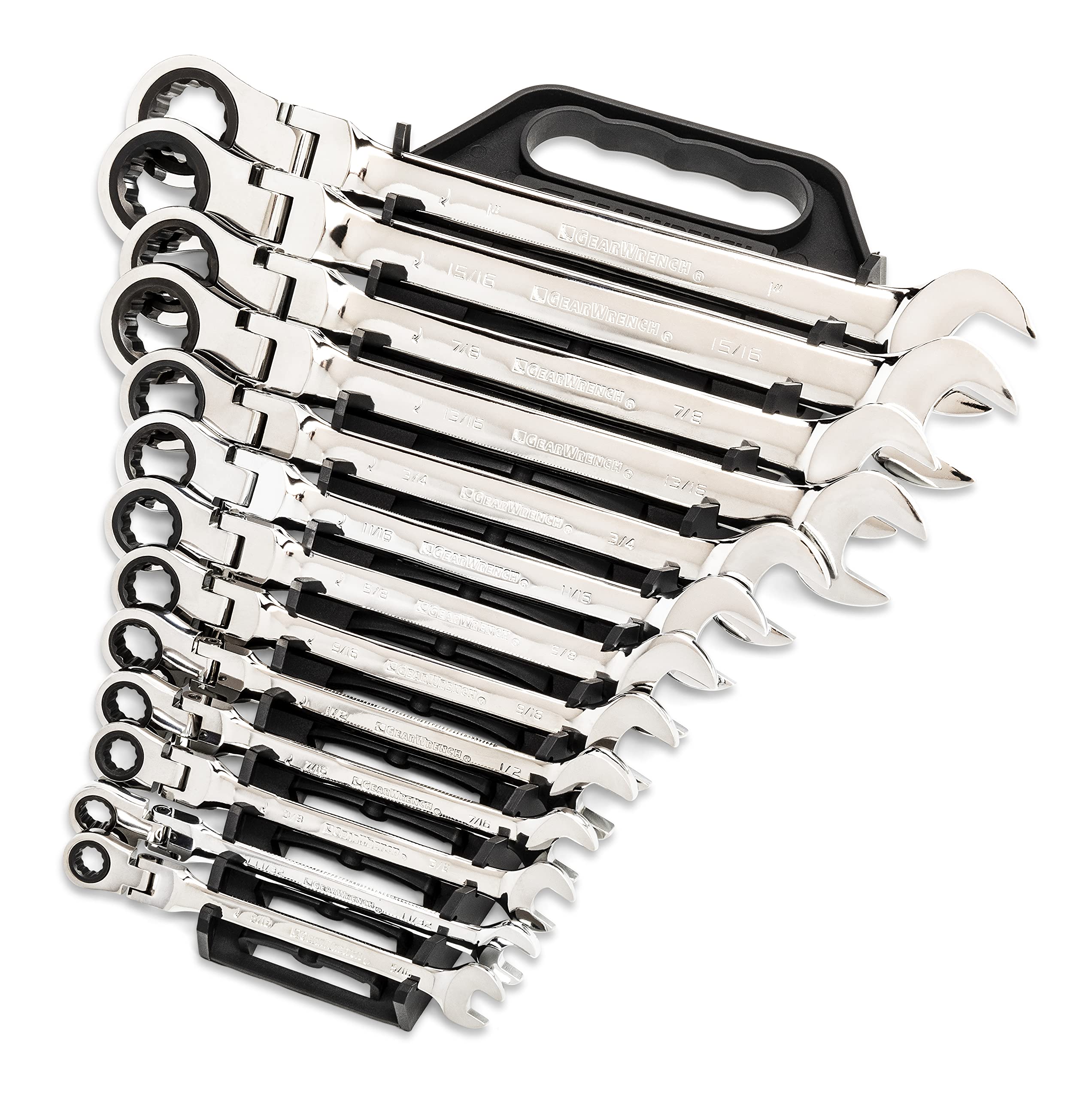 gearwrench-86730-25-piece-flex-combination-ratcheting-wrench-set-sae-metric-72-t image 6