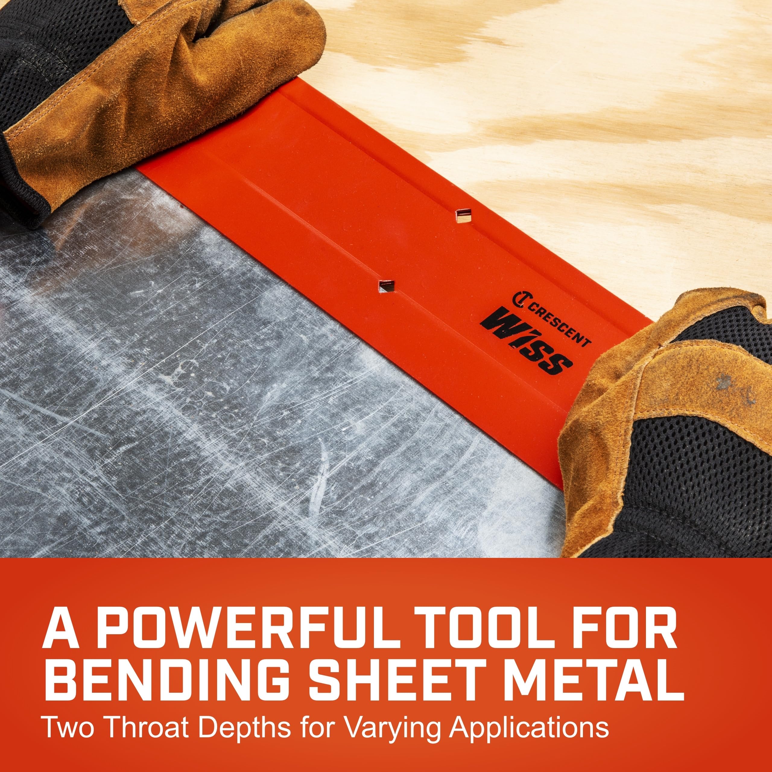 crescent-wiss-wf18-18-inch-folding-sheet-metal-bending-tool-16-gauge-steel-red image 2