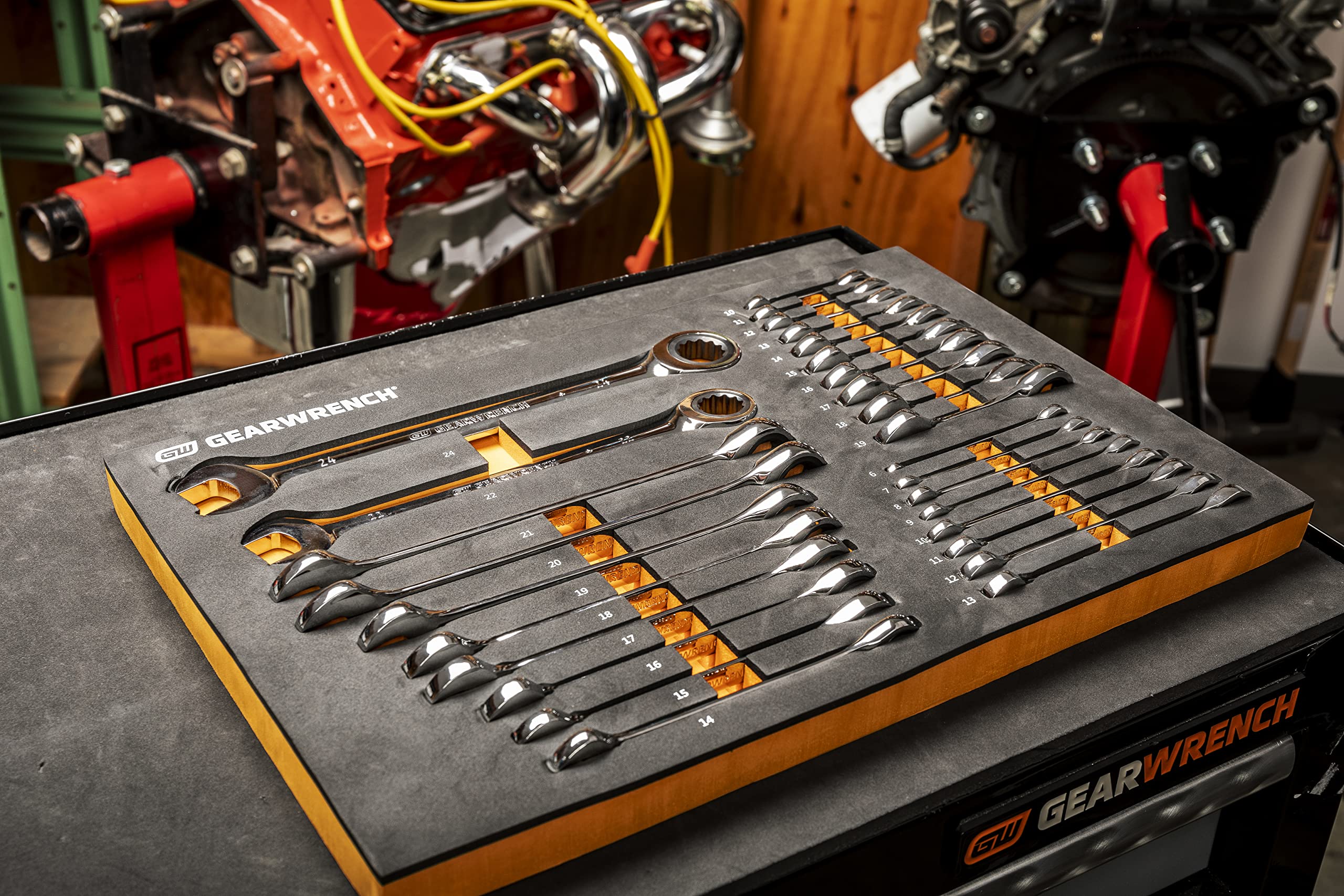 gearwrench-86527-28-piece-72t-metric-standard-stubby-ratcheting-wrench-set-with- image 4
