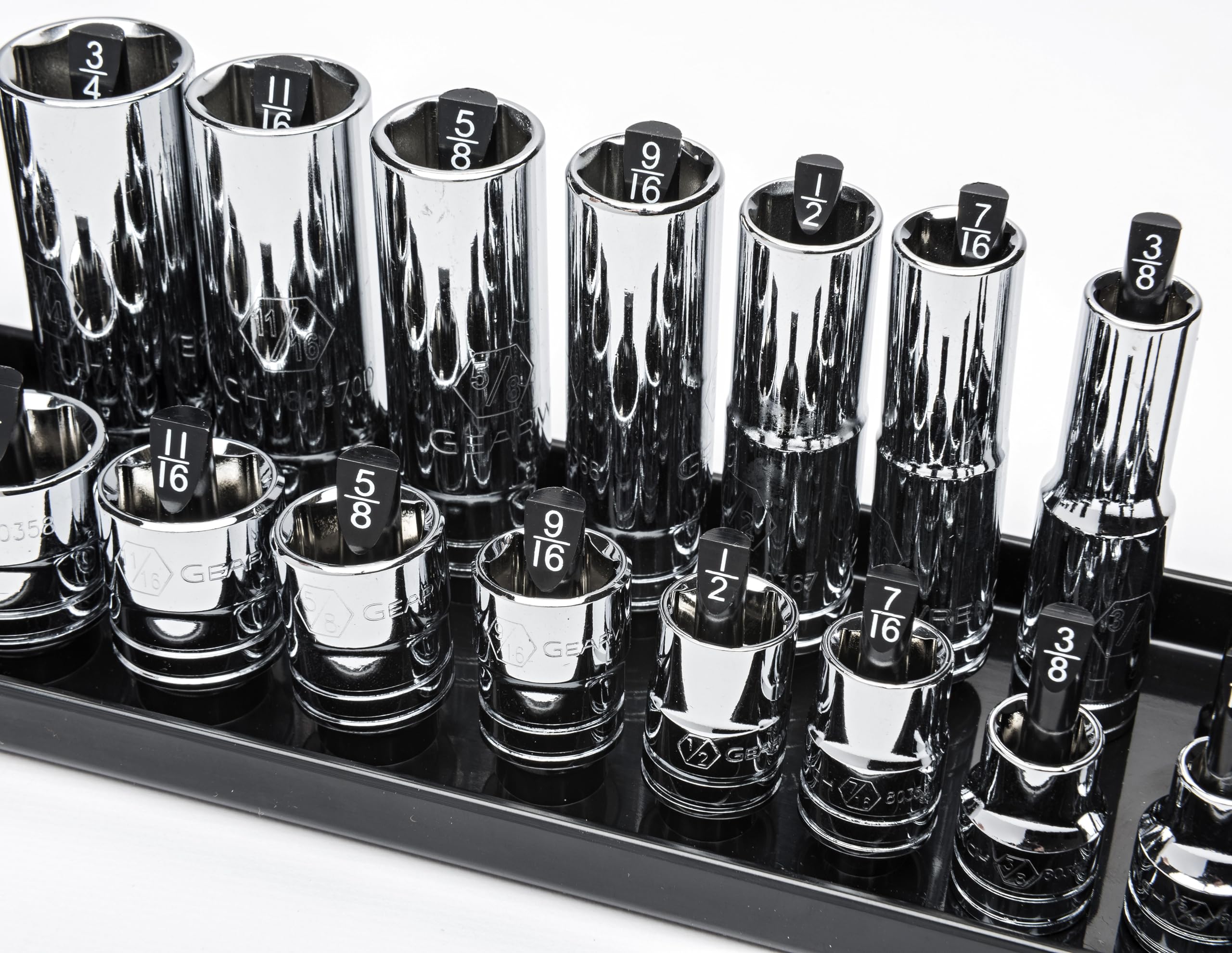 gearwrench-83118-3-piece-sae-socket-storage-tray-set-1-4-3-8-1-2-drive-vertical- image 2